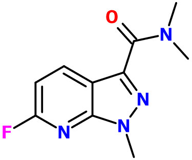 (image for) MC085108 6-Fluoro-N,N,1-trimethyl-1H-pyrazolo[3,4-b]pyridine-3-carboxamide